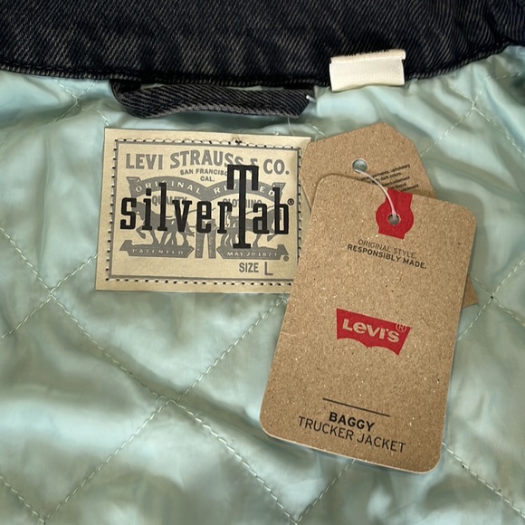 Levi's Loose Fit Trucker Jean Jacket in Black L and XL - Picture 7 of 9